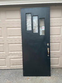 1950s Solid Wood Main Entrance Door