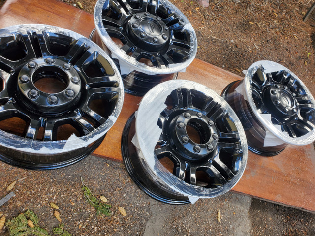 20"  F-2500/F-3500  KING RANCH Rims  Powder coated Gloss Black+ in Tires & Rims in Calgary - Image 4