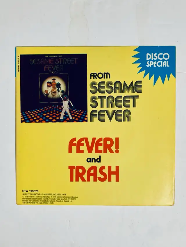 Sesame Street - Fever ! And Trash (7” Vinyl / Pic Sleeve)
