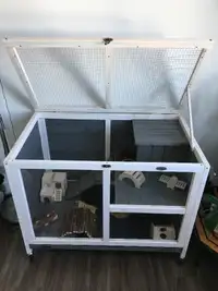 Cage for small animals with all accessories and small free cage