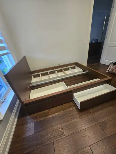 ikea queen bed frame with drawers , View more