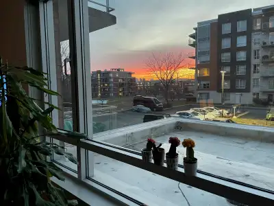 Condo a louer au mois. Meublé avec electro, micro-onde, cafetiere expresso .... Stationnement interi...