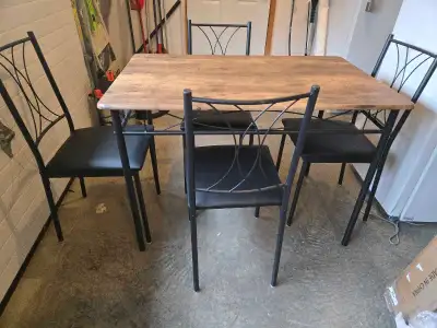 Dining room table & 4 chairs,new, View more