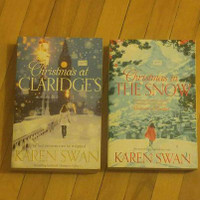2 books -livres: $1. each. CHRISTMAS AT CLARIDGE'S. Etc.