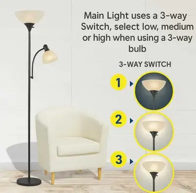 72" Tall 150 Watt Pole Lamps, View more