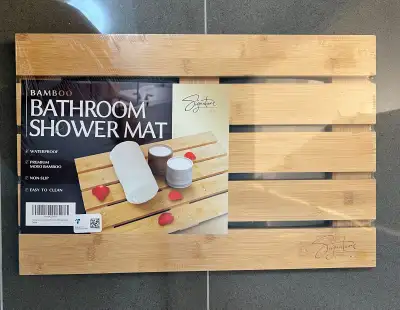 Brand New Bamboo Bathroom Shower Mat, View more
