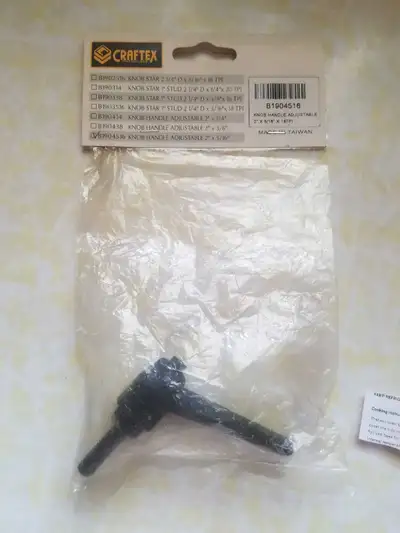 Craftex Knob handle B1904516 Adjustable  2" x 5/16", View more