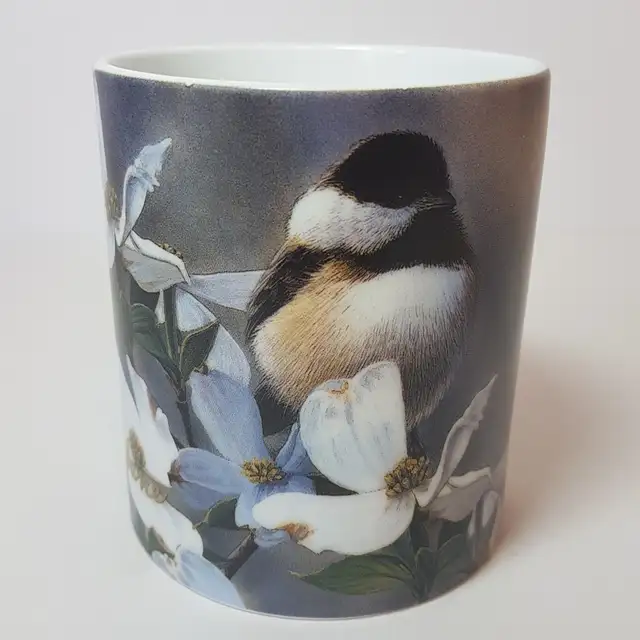 "Springtime Chickadees" by Russell Cobane Reflective Art Mug in Kitchen & Dining Wares in St. Albert - Image 9