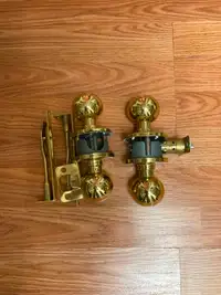 Brass door knobs