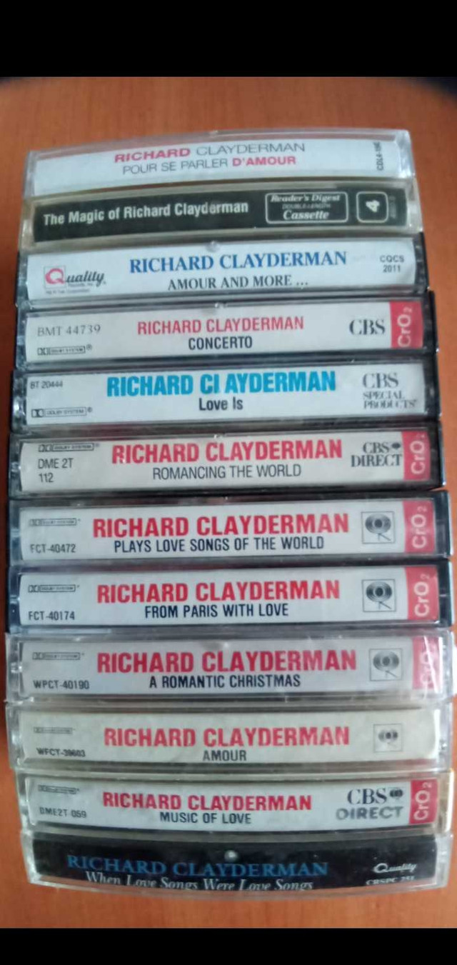15x Richard Clayderman ORIGINAUX com. NEUVES  $50. dans Autre  à Saint-Jean-sur-Richelieu