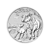 2021 Lunar Year of the Ox Silver Coin | Perth Mint 1/2 oz