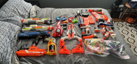 Nerf guns, ammo, and attachments