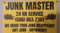 *MUST CALL *JUNKMASTER*24/7 Junk Removal/deliveries.