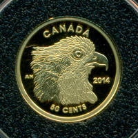 2014 Proof 50-Cent 'Osprey' 1/25 oz Gold .9999 Fine