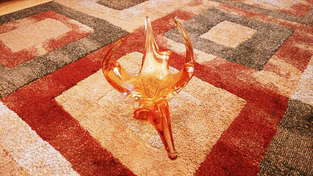 Vase en verre soufflé art déco années 60 style Murano / Murano s dans Art et objets de collection  à Ville de Montréal - Image 3