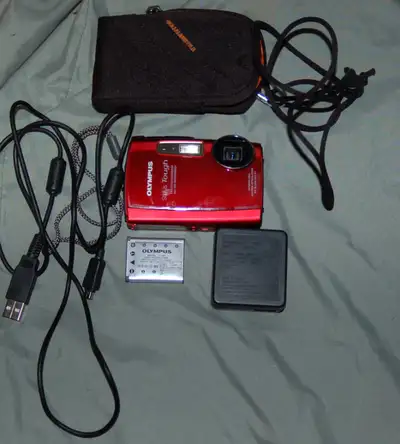 Olympus Tough digicam. Waterproof to 3 meters, freezeproof to -10 degrees C, drop proof to 1.5 meter...