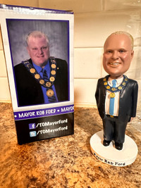 Great Collectible - Rob Ford Bobblehead & Bumper Sticker… $100