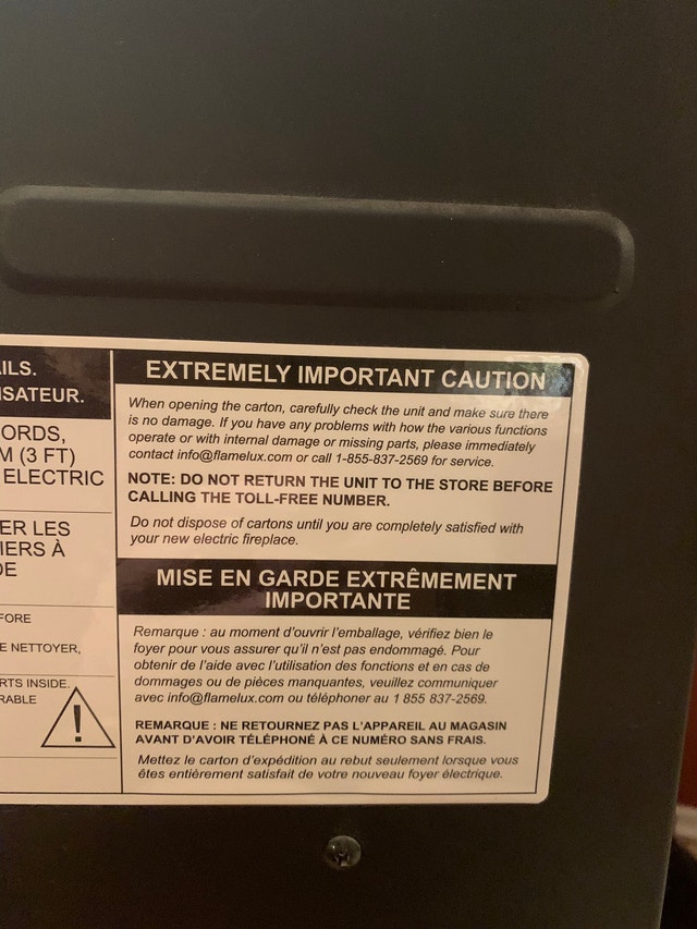 Flamelux CLOVA23PD Electric Fireplace Insert Fireplace & Firewood