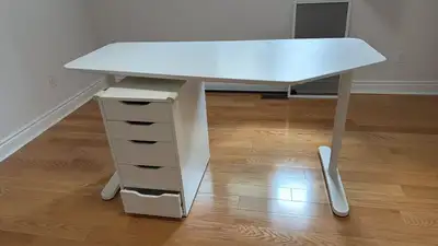 White Office Desk with Drawers / Computer Desk, View more