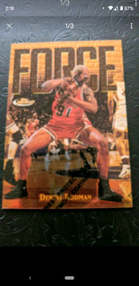 Dennis Rodman RARE GOLD Basketball Card