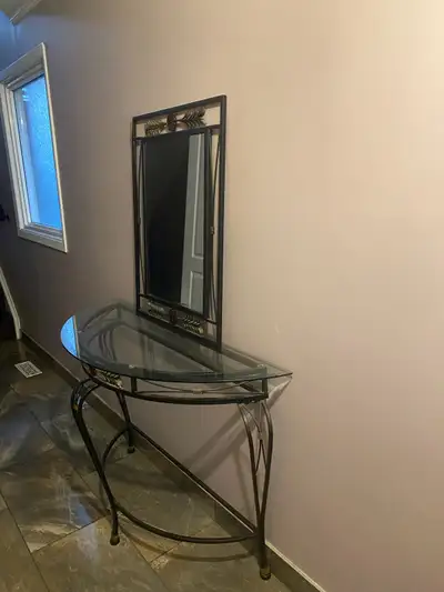 QUICK SALE Entryway Table and Mirror, View more
