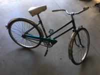 Vintage single speed glider bicycle