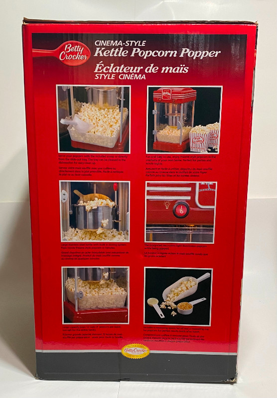 NEW Betty Crocker Cinema Style Popcorn  Popper in Microwaves & Cookers in Winnipeg - Image 2