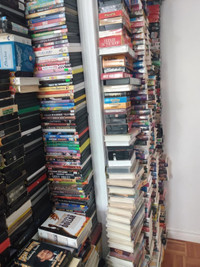 vhs dvd collection 1000 approx $1.00 ch. each minimum 100