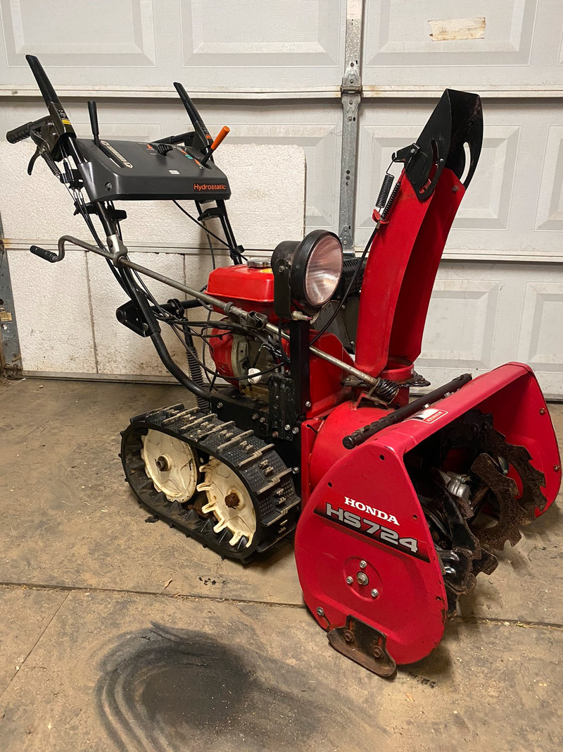 Honda hs724 snowblower hydrostatic transmission track drive
