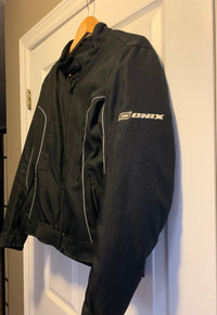 Woman's Motorcycle Jacket with Removeable Liner