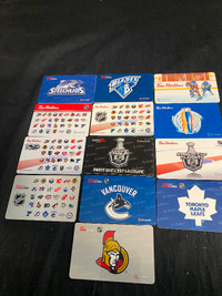 Hockey Themed Tim Hortons Gift Cards