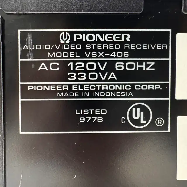 Pioneer VSX-406 Receiver HiFi Stereo Vintage Home Audio  in Stereo Systems & Home Theatre in City of Toronto - Image 9