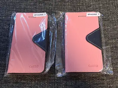 Selling brandnew iPhone 7 Color pink/black cellphone case asking $7 each. Porch pick up.