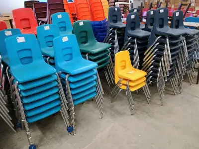 14" and 16" Plastic Stacking Chairs, View more