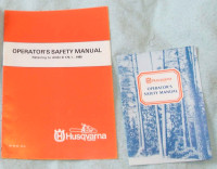Husqvarna Chainsaw Operator’s Safety Manual