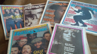 6 Rolling Stone Magazines, Newsprint Versions, 1977-1981