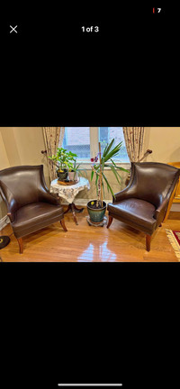 2x  Bombay company wingback accent chairs