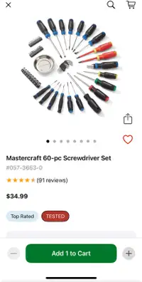 NEW 60-piece screwdriver set