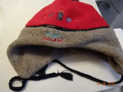 Yukon Winter muff and hat set,  INUK brand. Unique.from Carcross, View more