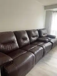 Reclining sofa set