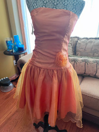 Orange Tube Dress (SMALL)