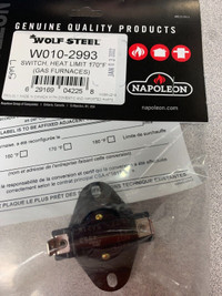 Wolf Steel W010-2993 170F limit switch for Napoleon Gas Furnace