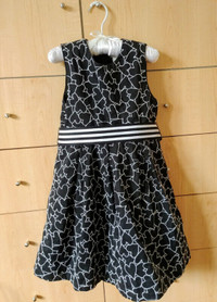 Dressy Black & White little Girl Dress size 5