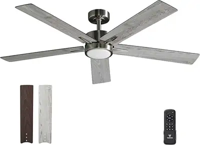 52 Inch Ceiling Fan Brushed Nickel, View more