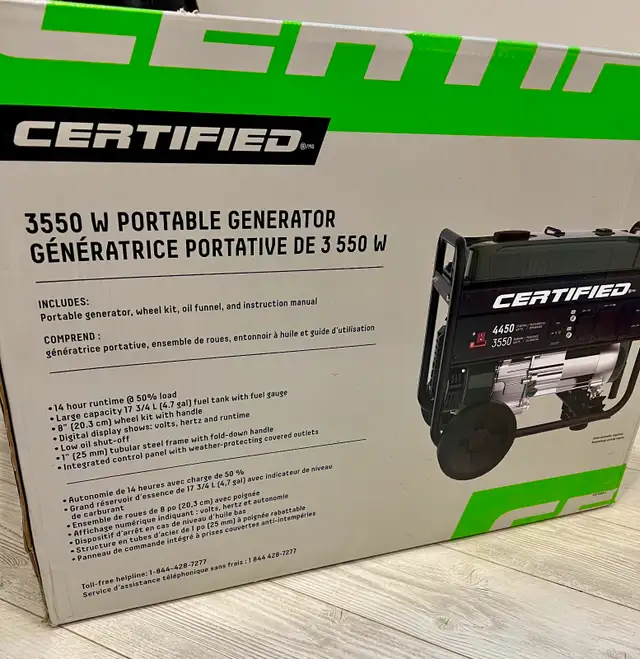 BRAND NEW SEALED CERTIFIED 4450 PORTABLE GAS GENERATOR +WARANTY63749433992835123