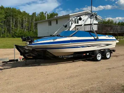 270hp Volvo Penta w/stainless steel prop. Depth fish finder, electric trolling motor, swim platform,...