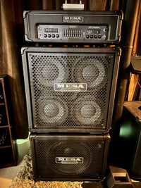 Mesa Boogie M9 Bass Amp and PowerHouse Cabinets