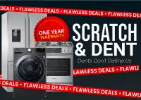 HUGE SALES  EVENT ON ALL NEW SCRATCH AND DENT HOME APPLIANCES !!