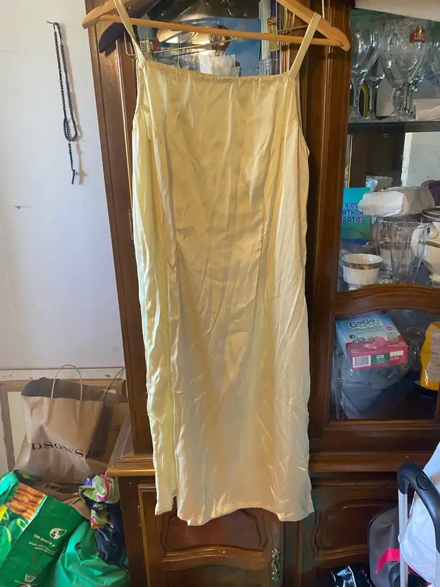 Pale Yellow Slip Dress63848995066369120