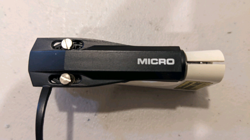 Micro Seiki headshell, mono, with dual dn245 cartridge,no stylus for sale  